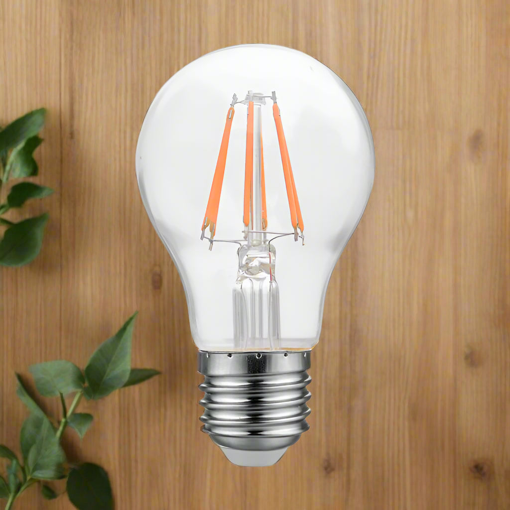 8W Warm White Filament LED Bulb – E27 Screw