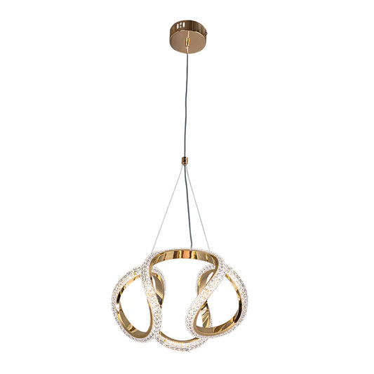 Modern LED Chandelier – Triple Tone