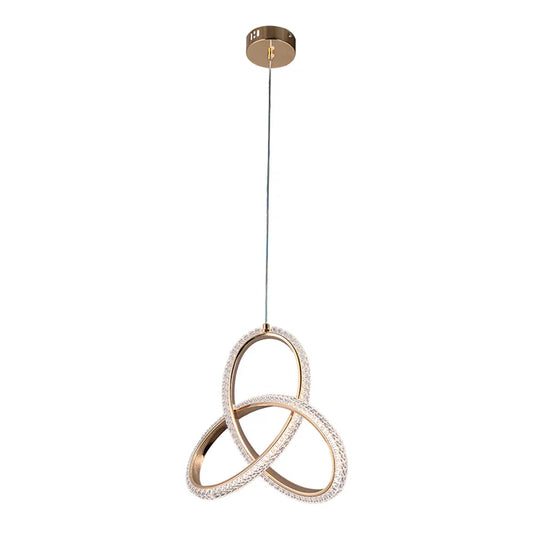 Modern LED Chandelier – Triple Tone