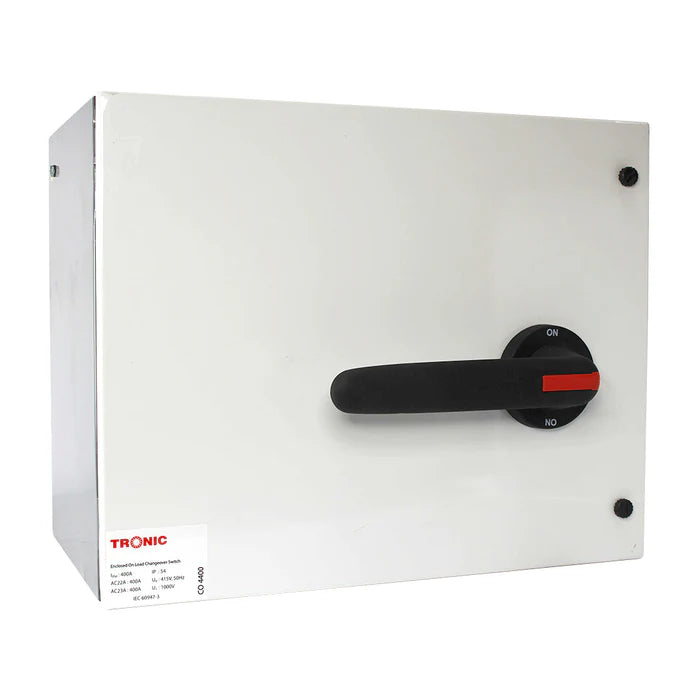 Tronic Onload Enclosed Manual Change Over 400A