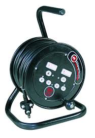 Steel Power Reel with Double Socket – 20m (2.5mm² x3