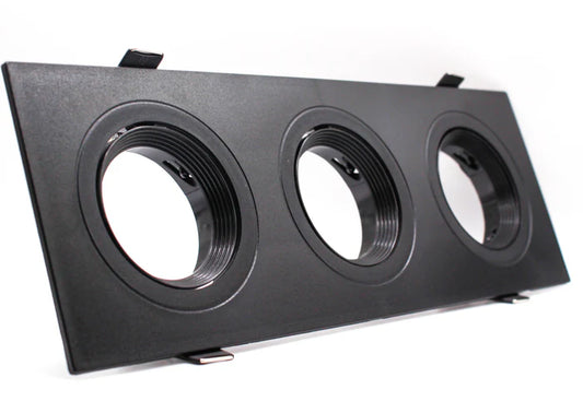 3 Way Rectangular GU10 Recessed Fitting