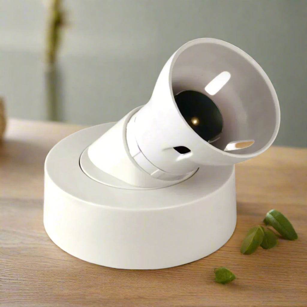 Angled Batten Lamp Holder B22 with Base