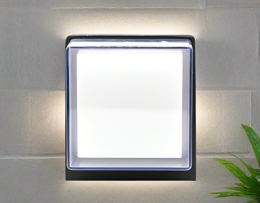 Clear plastic sheet with black border on a white background