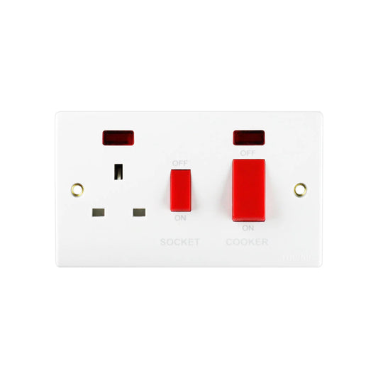 Cooker Control Unit With Switch Socket